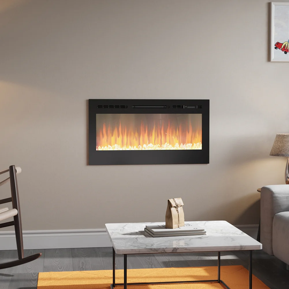 Livingandhome Linear Electric Fireplace Recessed - Image 6