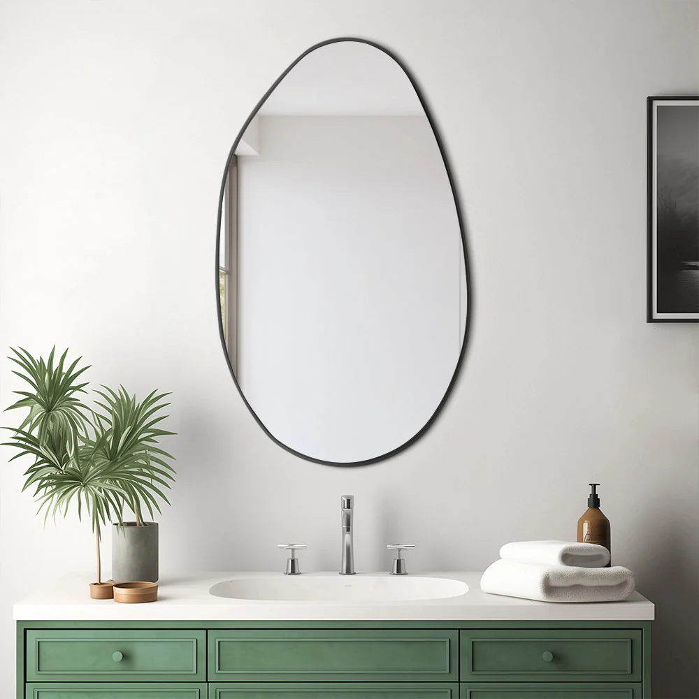 Livingandhome Metal Framed Wall Mirror Decorative - Image 2