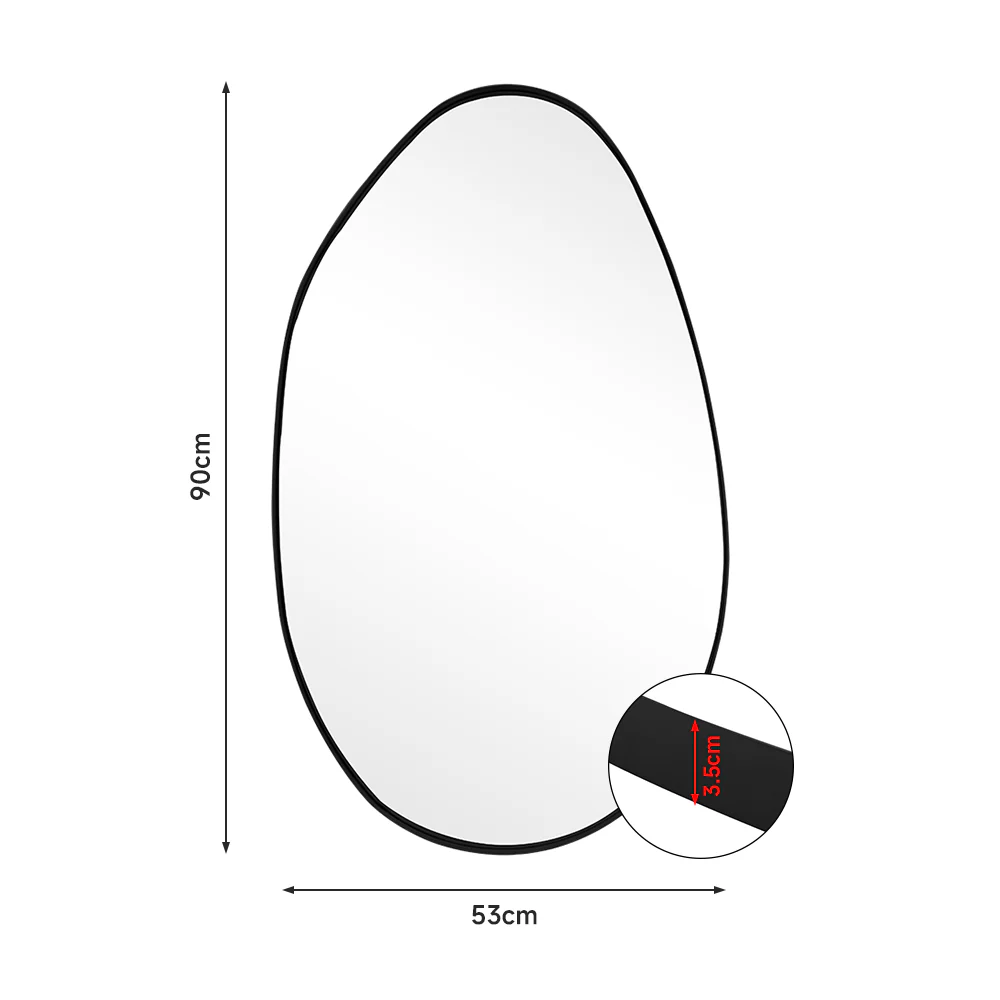 Livingandhome Metal Framed Wall Mirror Decorative - Image 9