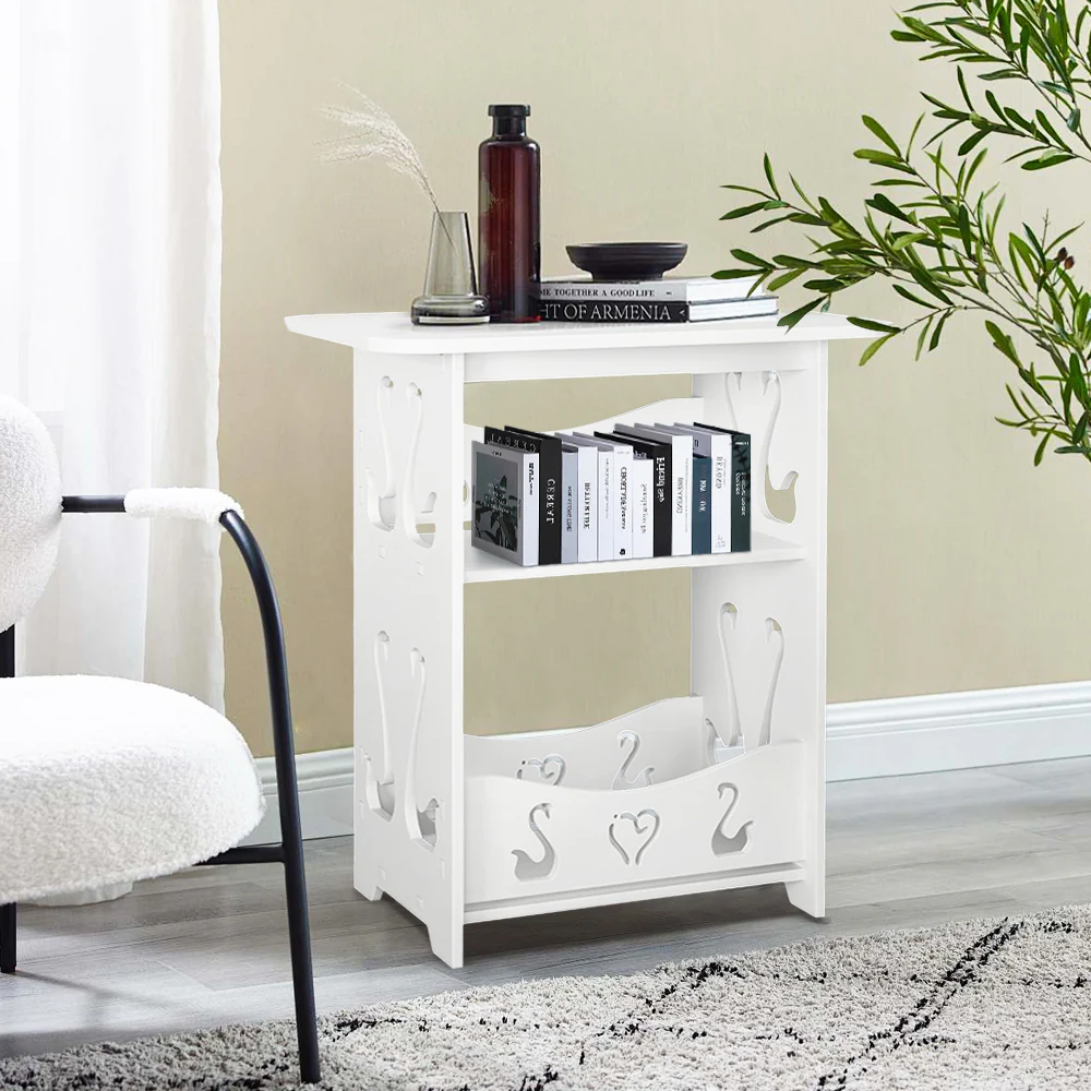 Livingandhome Modern 2-Tier Small Side Table - Image 2