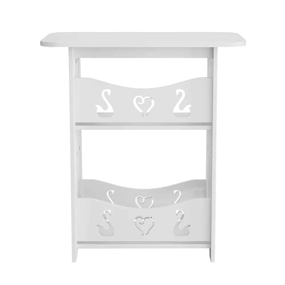 Livingandhome Modern 2-Tier Small Side Table - Image 4
