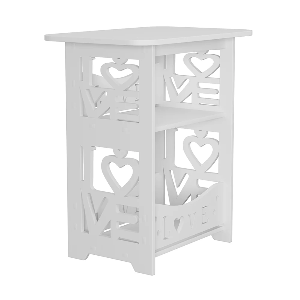 Livingandhome Modern 2-Tier Sofa Side Table - Image 4