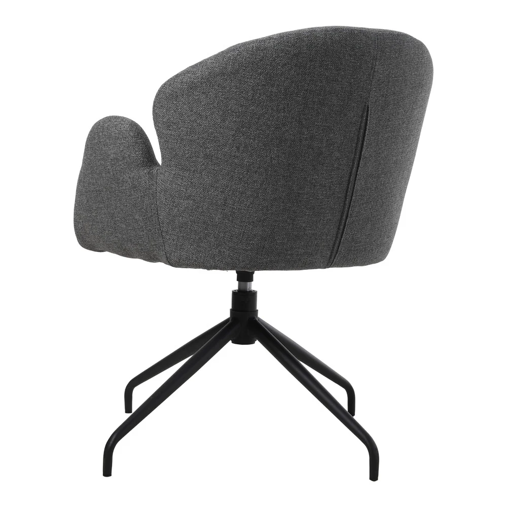Livingandhome Modern Linen Upholstered Swivel Chair - Image 5