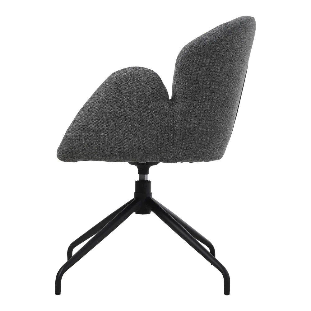 Livingandhome Modern Linen Upholstered Swivel Chair - Image 6