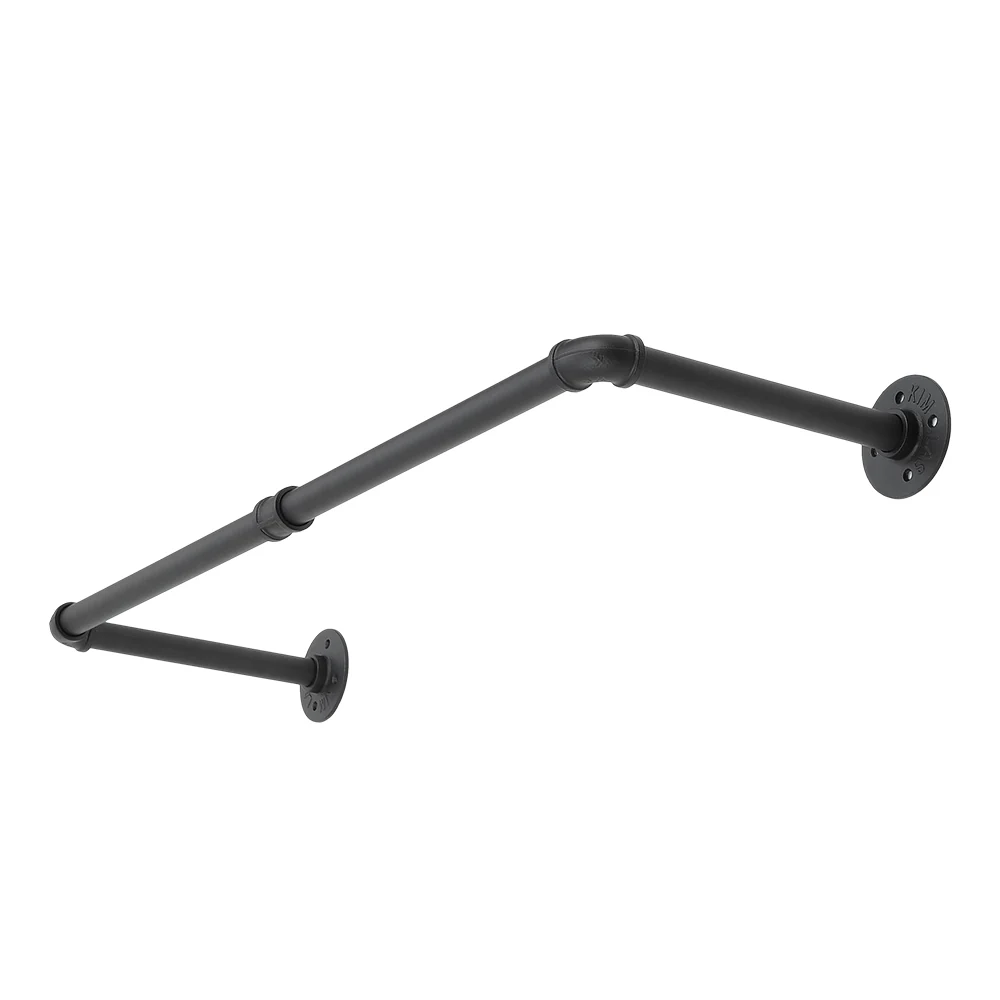 Livingandhome Modern Matte Black Wall-Mounted Rail - Image 4