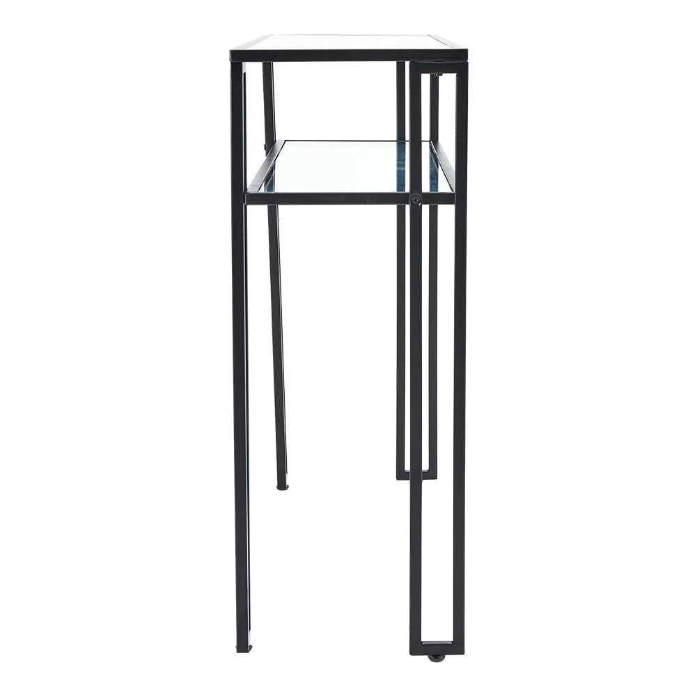 Livingandhome Modern Multi-function Tempered Glass Console Table - Image 5