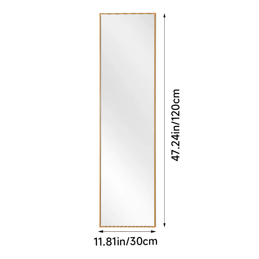 Livingandhome Modern Slim Frame Full Length Wall Mirror - Image 6
