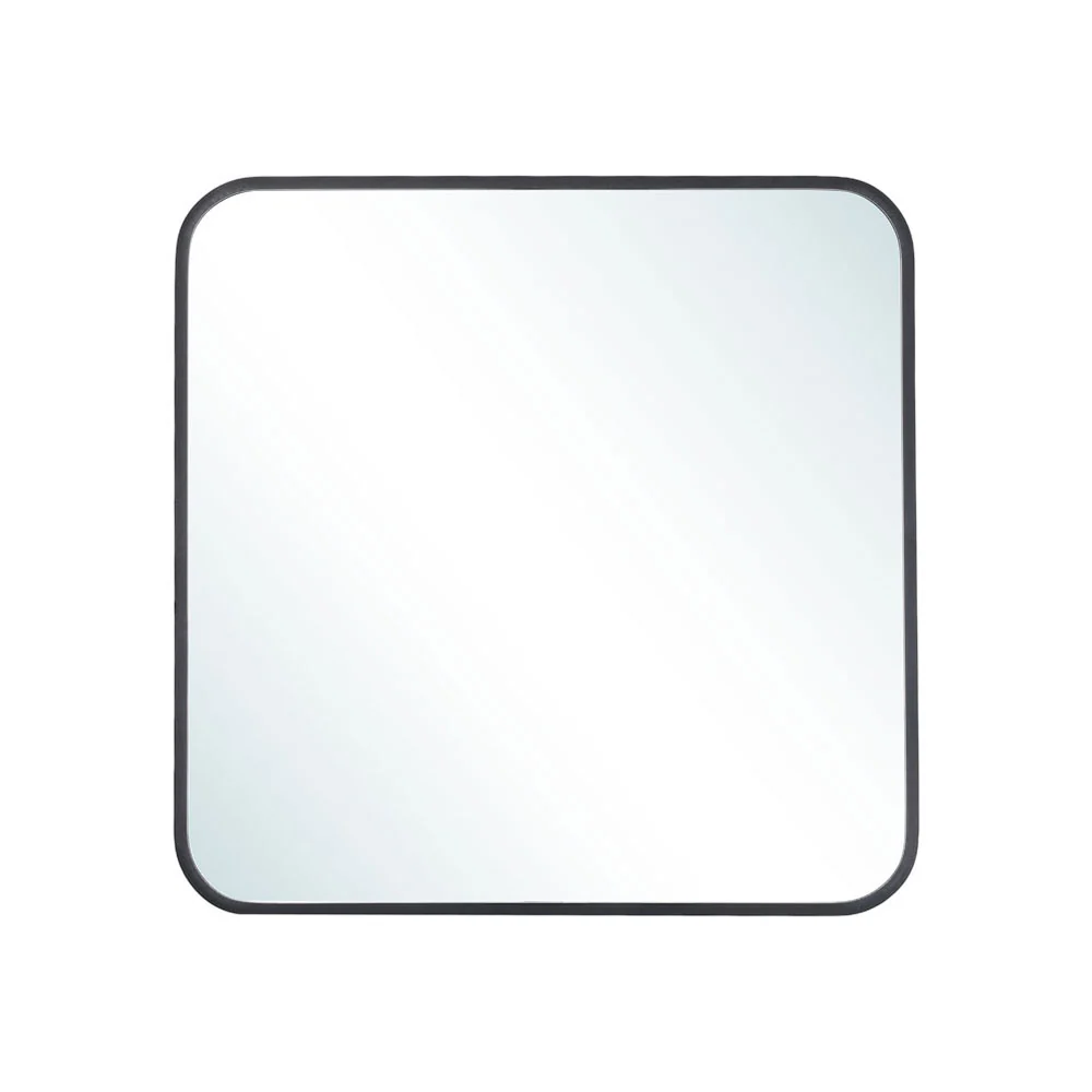 Livingandhome Modern Square Wall Mirror with Aluminum Alloy Frame - Image 5