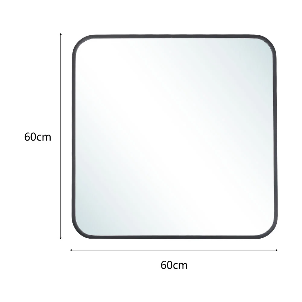 Livingandhome Modern Square Wall Mirror with Aluminum Alloy Frame - Image 6