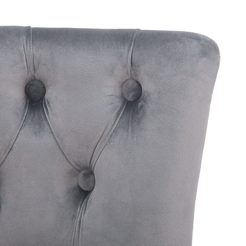 Livingandhome Modern Upholstered Buttoned Stool for Dressing Table - Image 4