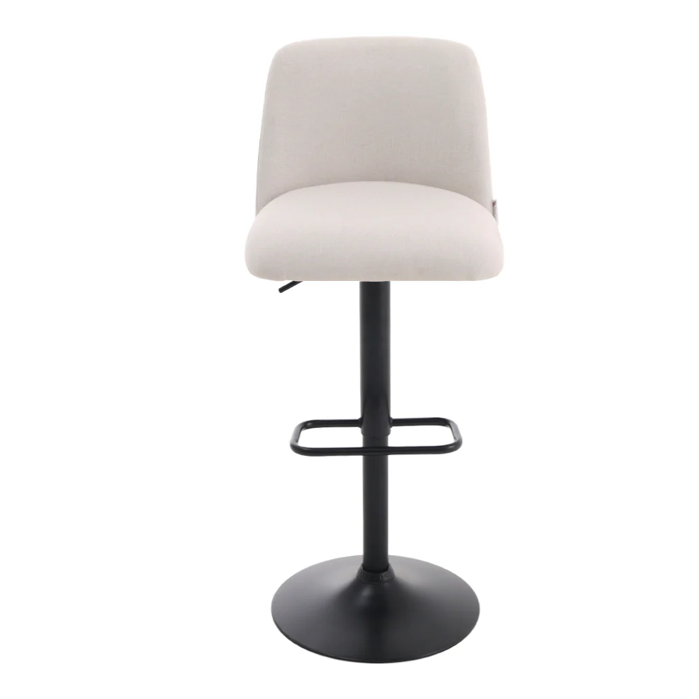 Livingandhome Pair of Swivel Counter Stools with Cushion - Image 4