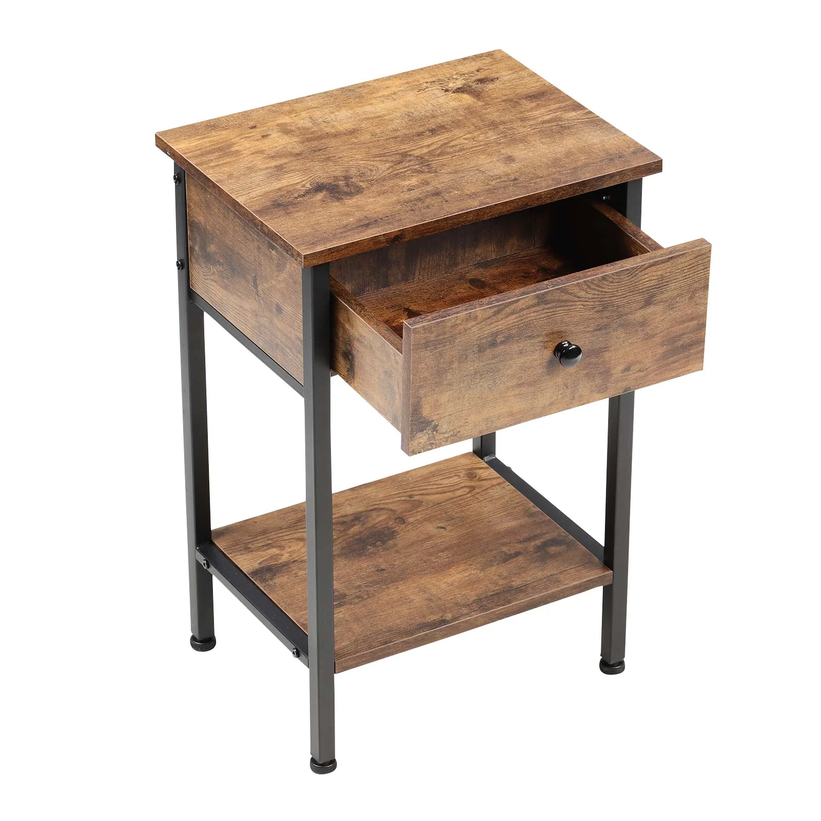 Livingandhome Particleboard Industrial Side Table - Image 4