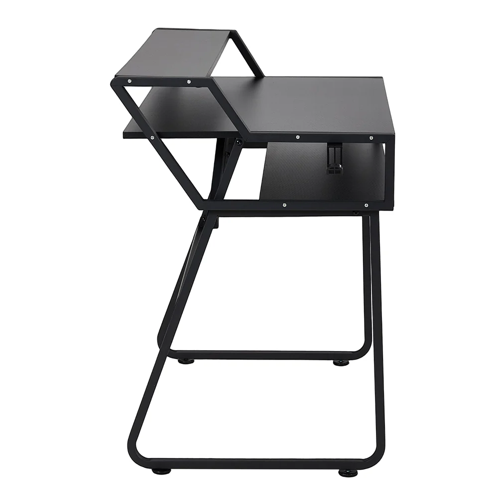 Livingandhome RGB Computer Desk with Headset Hook - Image 2