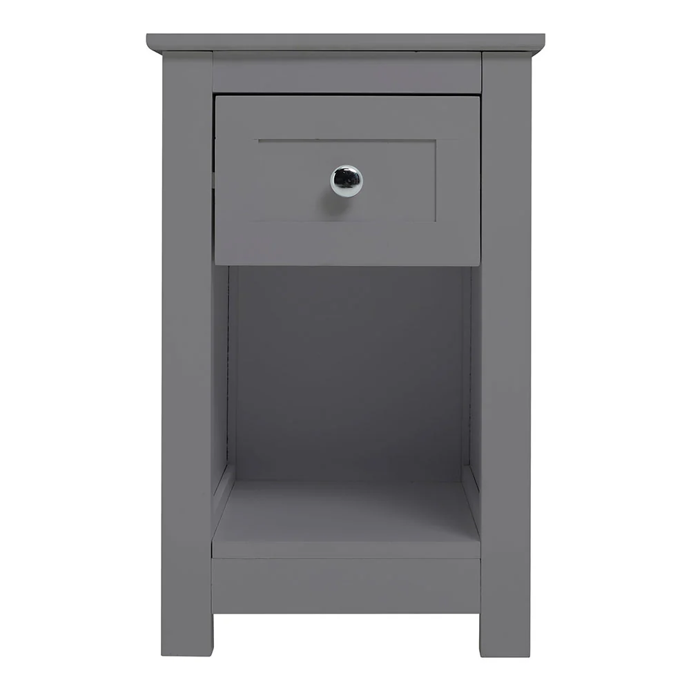 Livingandhome Side Table with Open Cabinet and Drawer - Image 4