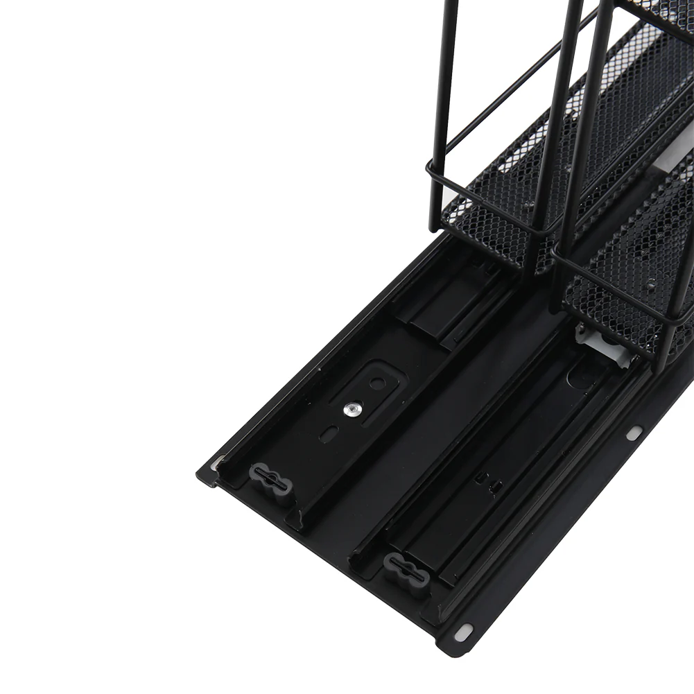 Livingandhome Slide-Out Metal Spice Rack for Cabinet - Image 5