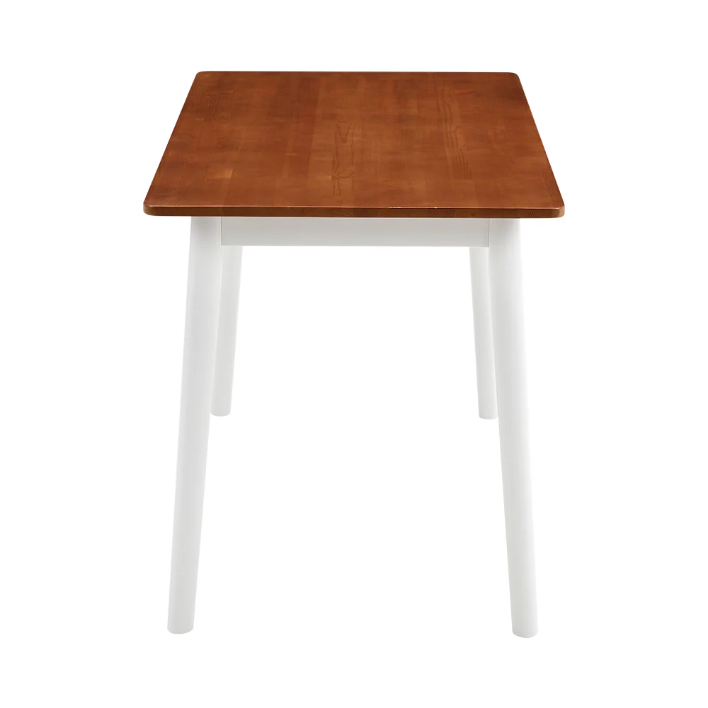 Livingandhome Solid Wood Rectangular Dining Table - Image 4