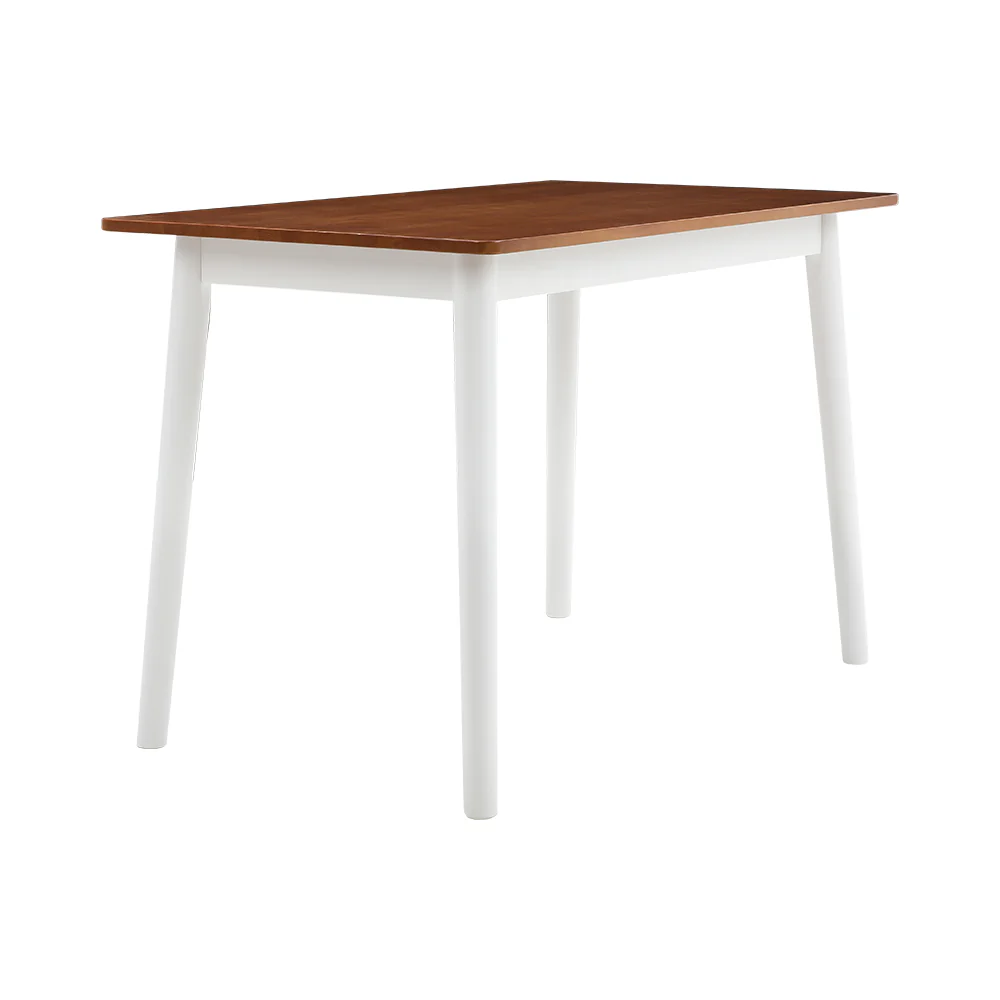 Livingandhome Solid Wood Rectangular Dining Table - Image 6