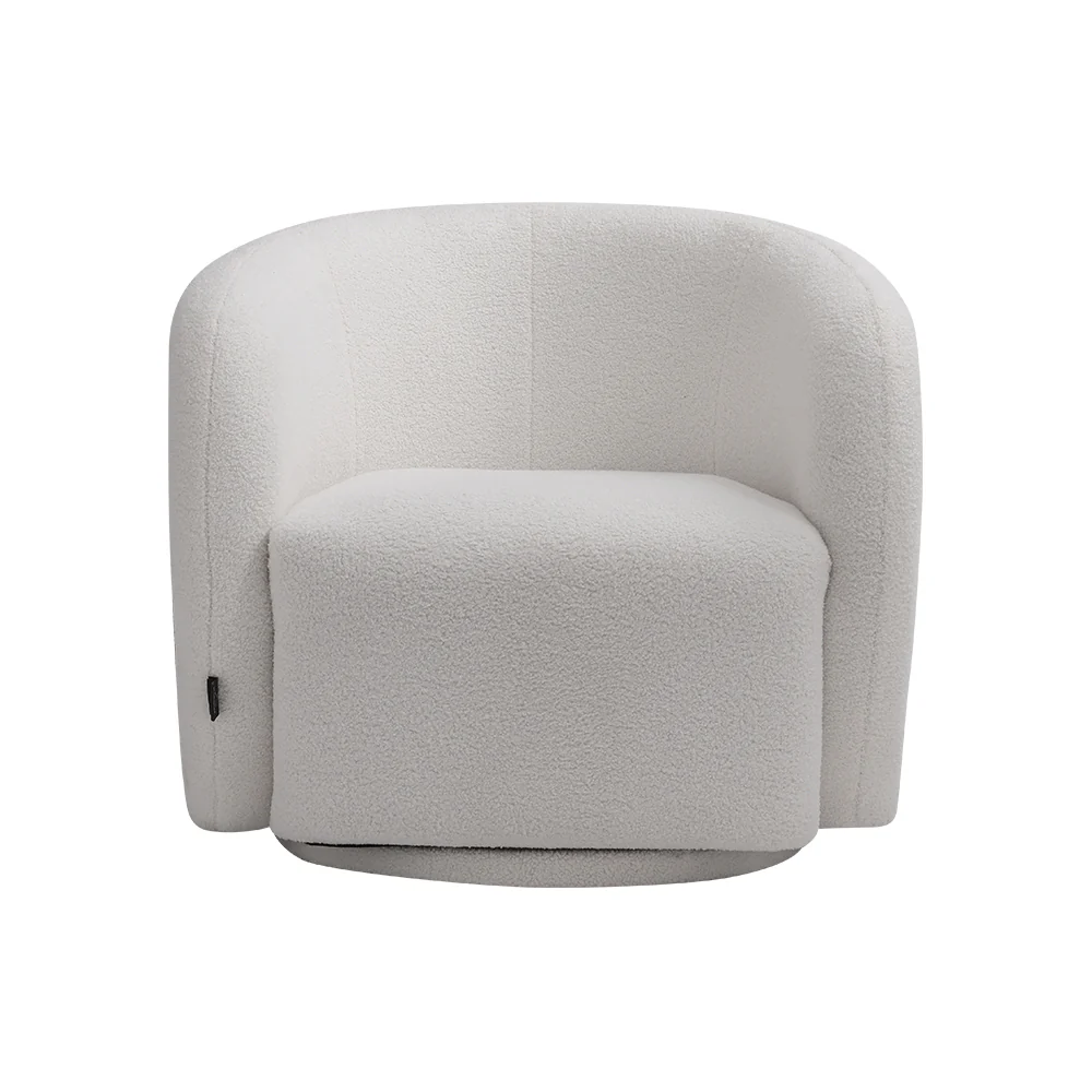 Livingandhome Swivel Tub Chair Upholstered Single Sofa - Image 10