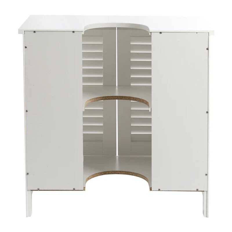 Livingandhome Under Sink Bathroom Cabinet 2 Shutter Door - Image 5