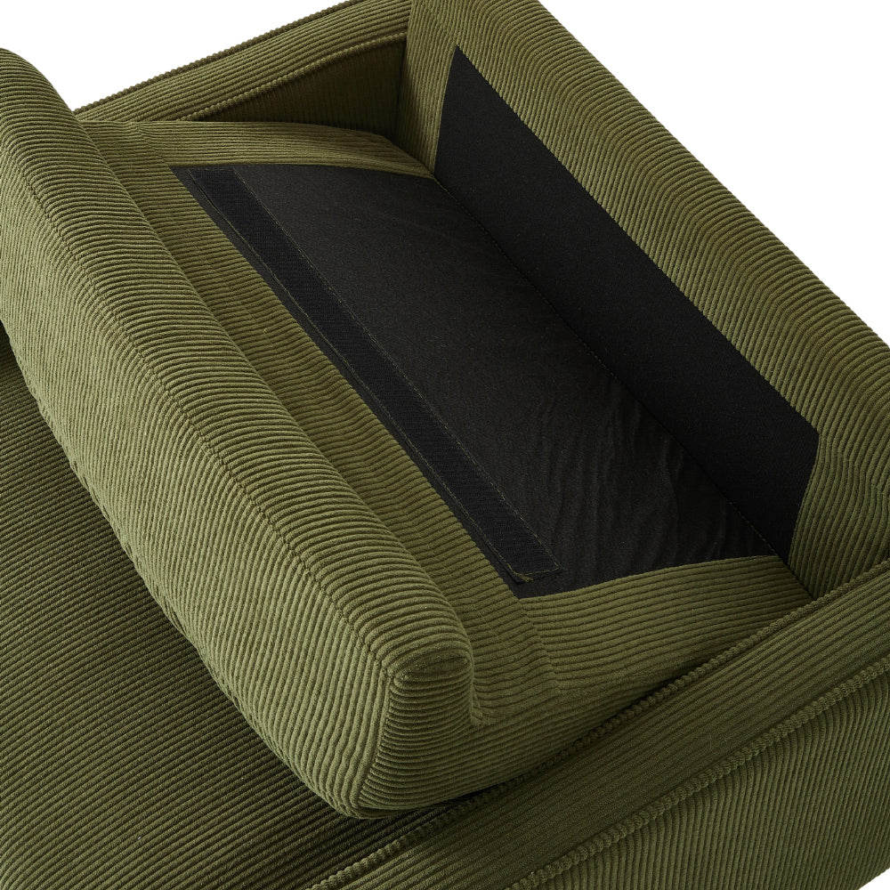 Livingandhome Upholstered Single Sofa Armchair - Image 2