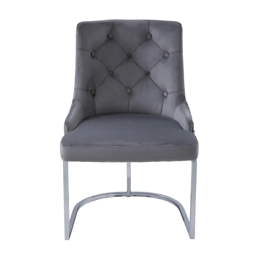 Livingandhome Upholstered Tufted Velvet Buttoned Dining Chair - Image 2