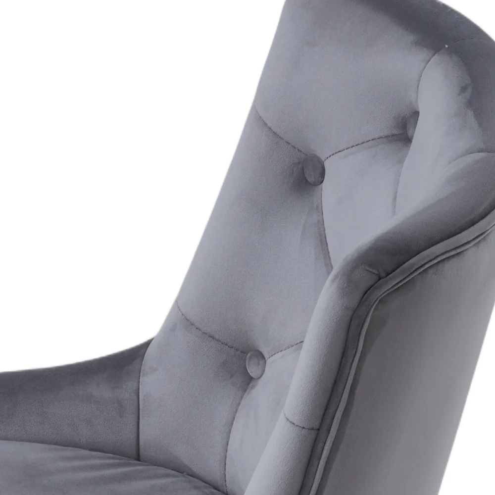 Livingandhome Upholstered Tufted Velvet Buttoned Dining Chair - Image 6