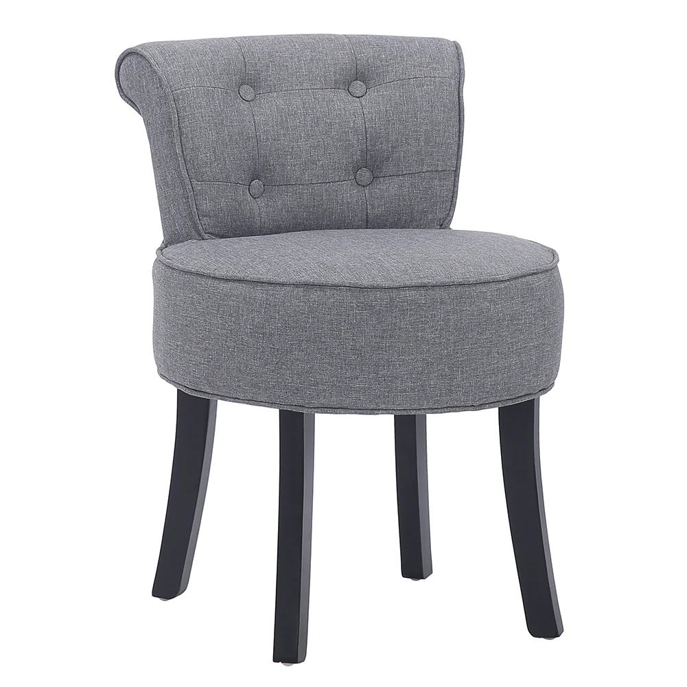 Livingandhome Upholstered Vanity Stool Makeup Dressing Chair - Image 6