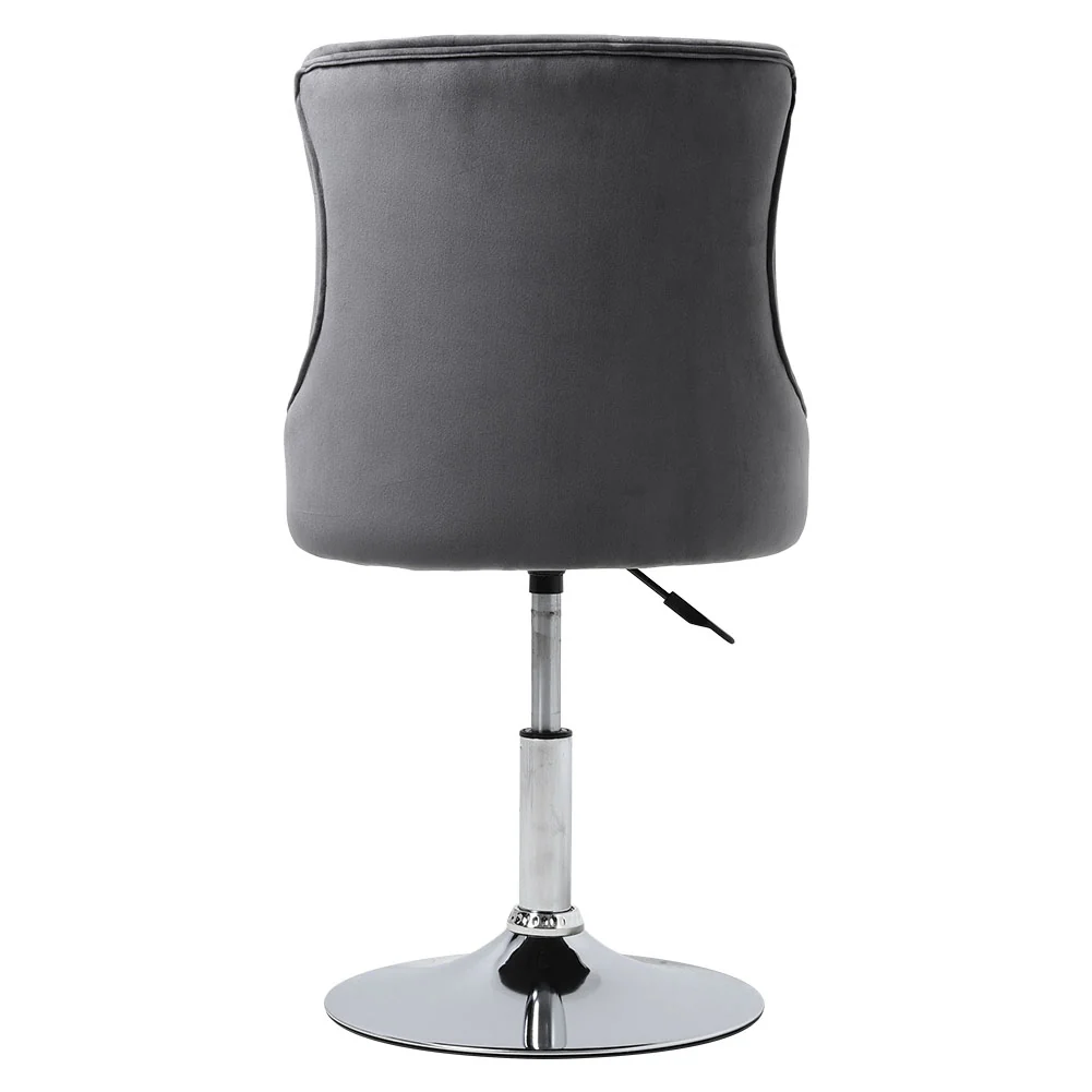 Livingandhome Velvet Upholstered Adjustable Bar Stool - Image 6
