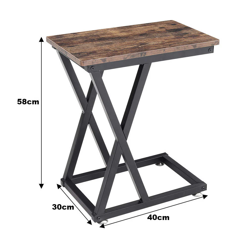 Livingandhome Vintage C-shaped Side Table - Image 6