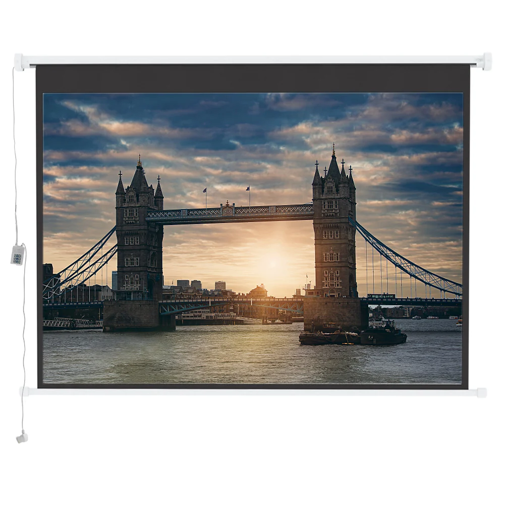 Livingandhome Wall Mount Electric Projector Screen - Image 4