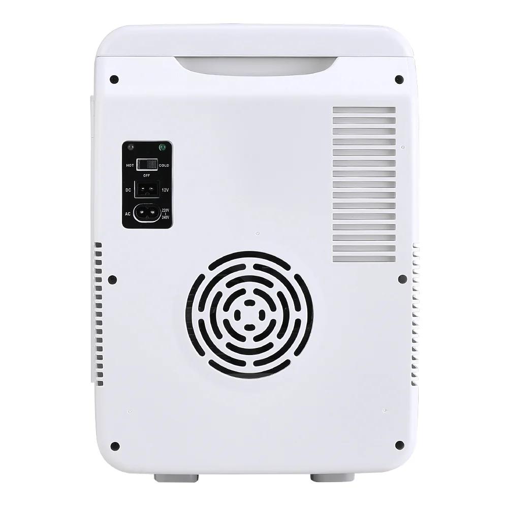 Livingandhome White 10L Dual-Use Mini Refrigerator - Image 6