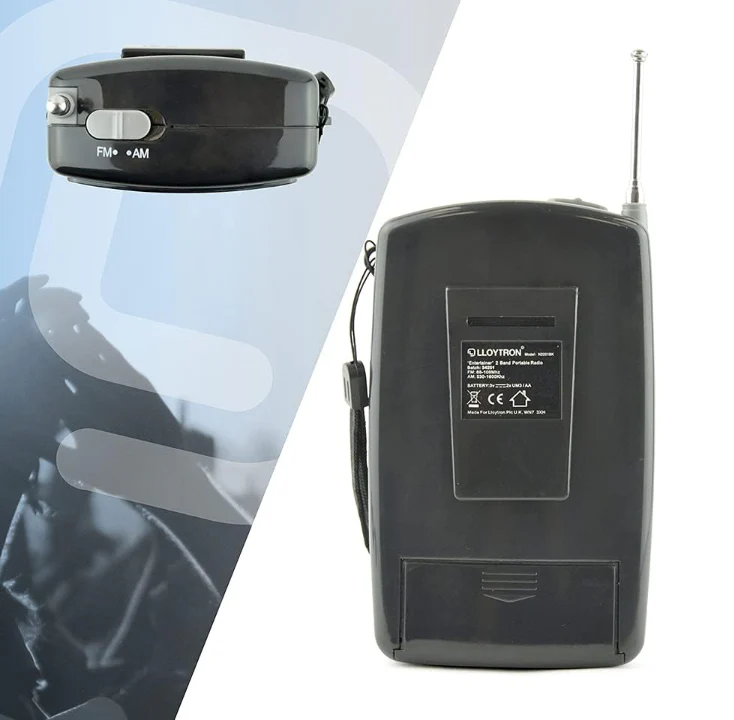 Lloytron 2Band Entertainer Sports Radio With Earphones - Image 4