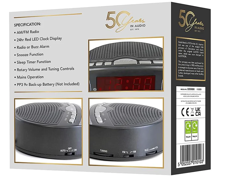 Lloytron Daybreak Alarm Clock Radio - Image 5