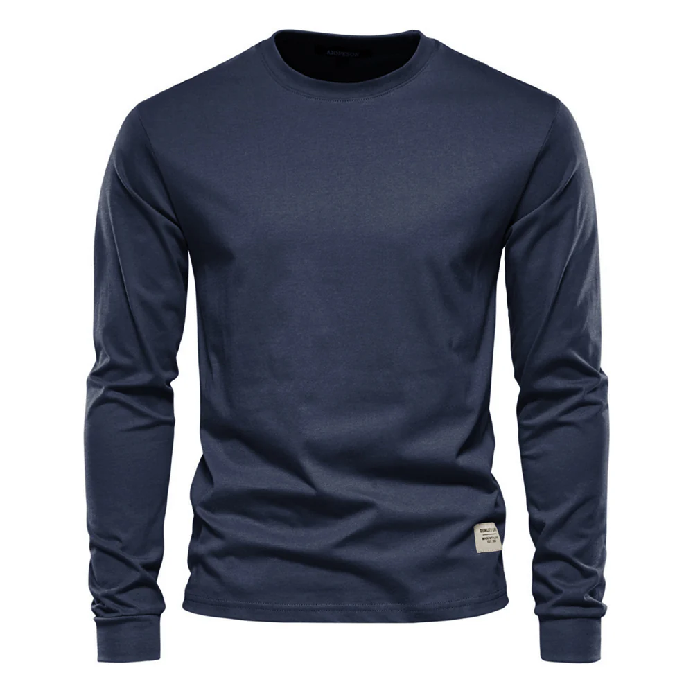 Long-Sleeved Crew Neck T-Shirt - Image 2