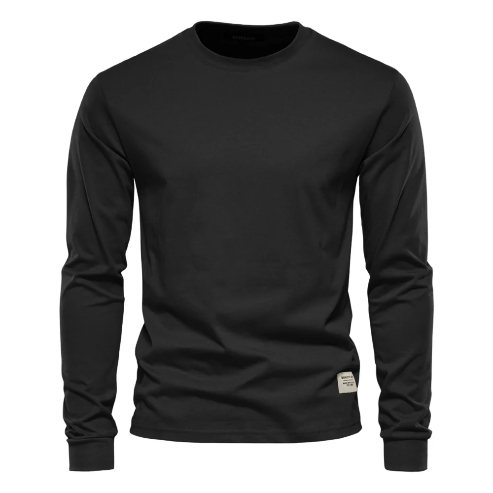 Long-Sleeved Crew Neck T-Shirt - Image 2