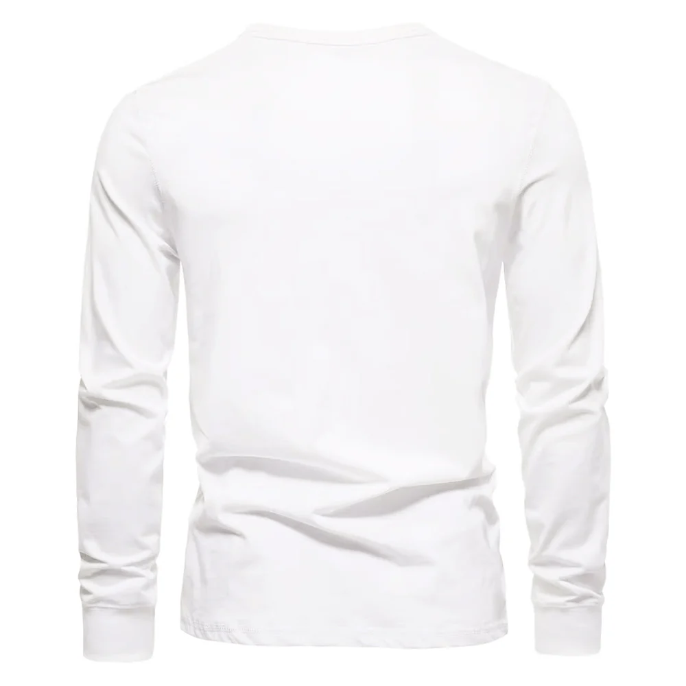 Long-Sleeved Henley T-Shirt - Image 4
