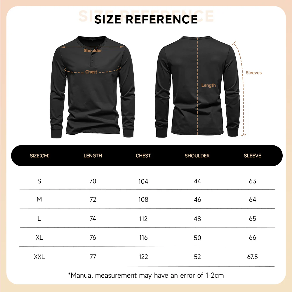 Long-Sleeved Henley T-Shirt - Image 7