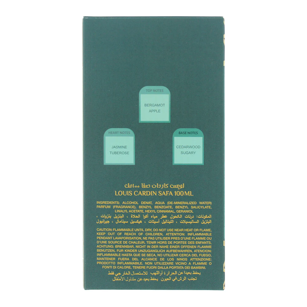Louis Cardin Safa Eau de Parfum 100ml - Image 2