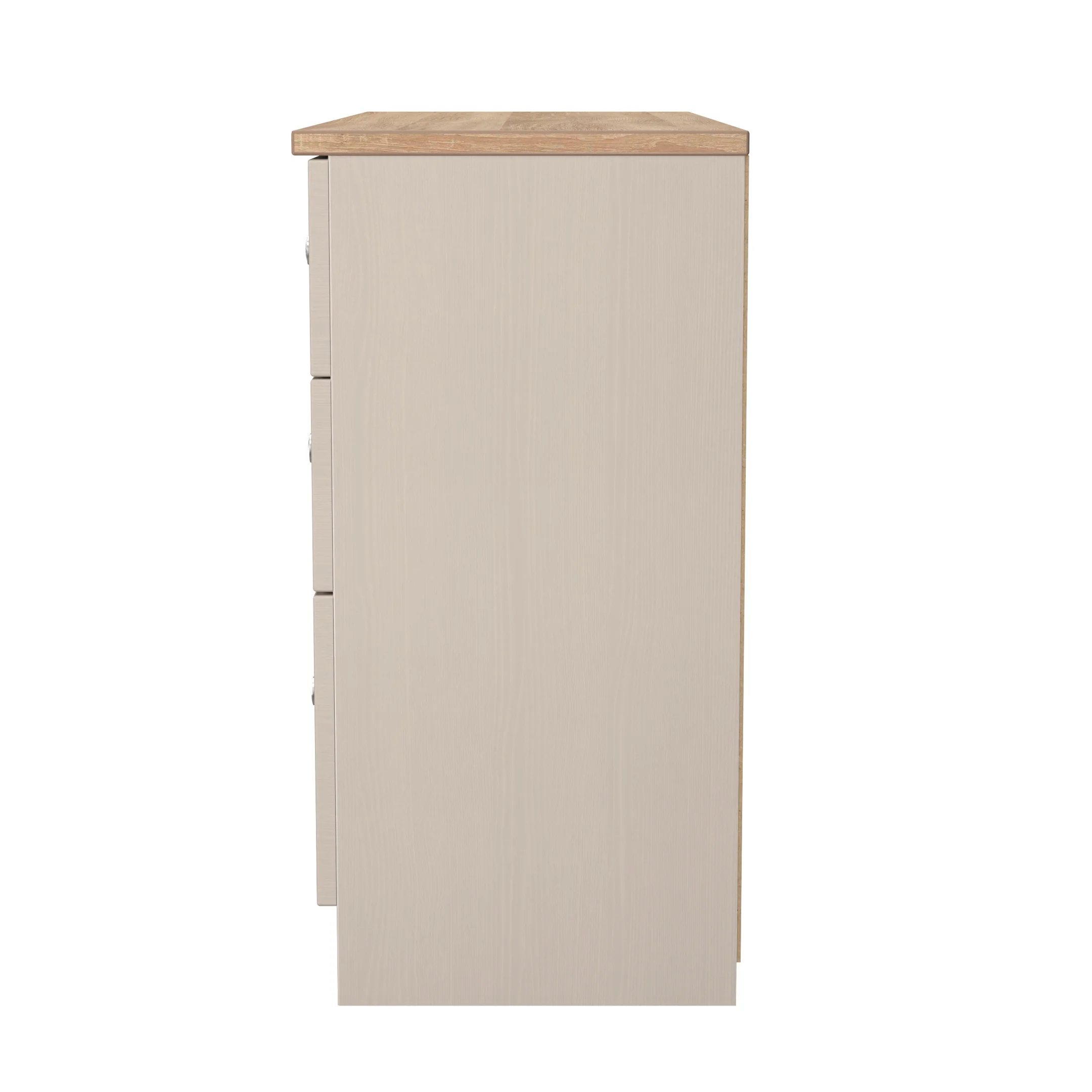 Lynton Ready Assembled 6 Drawer Wide Chest In Kashmir Ash & Bardolino Oak - Image 2
