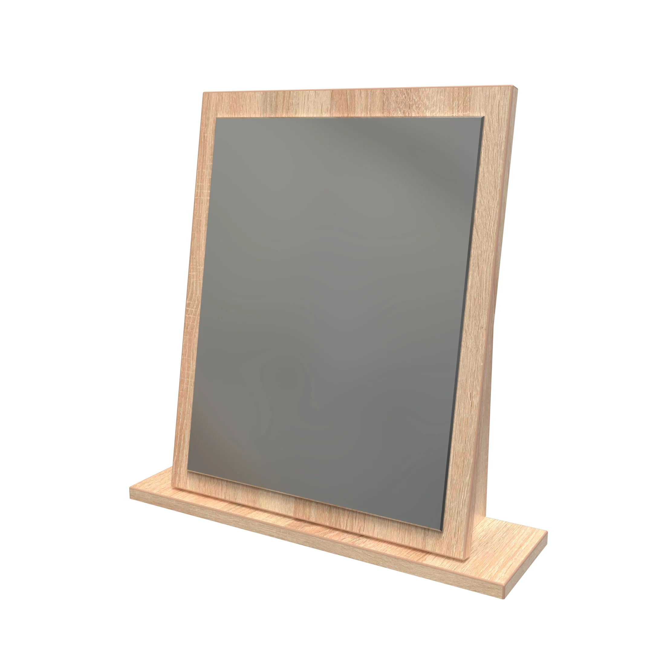 Lynton Ready Assembled Mirror In Porcelain Ash & Bardolino Oak - Image 3