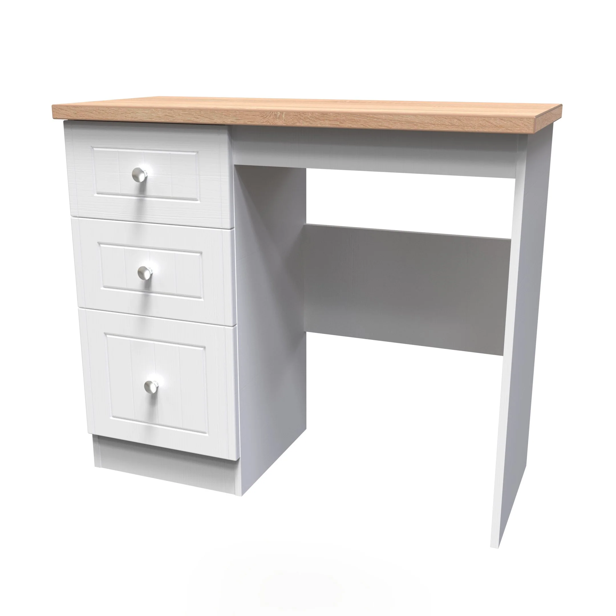 Lynton Ready Assembled Vanity In Porcelain Ash & Bardolino Oak - Image 7