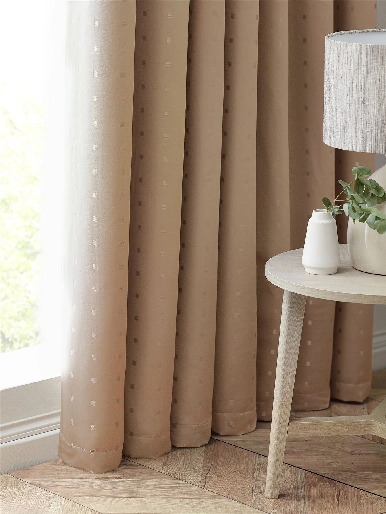 Madison Dobby Square Lined Pencil Pleat Taped Top Curtains - Image 3