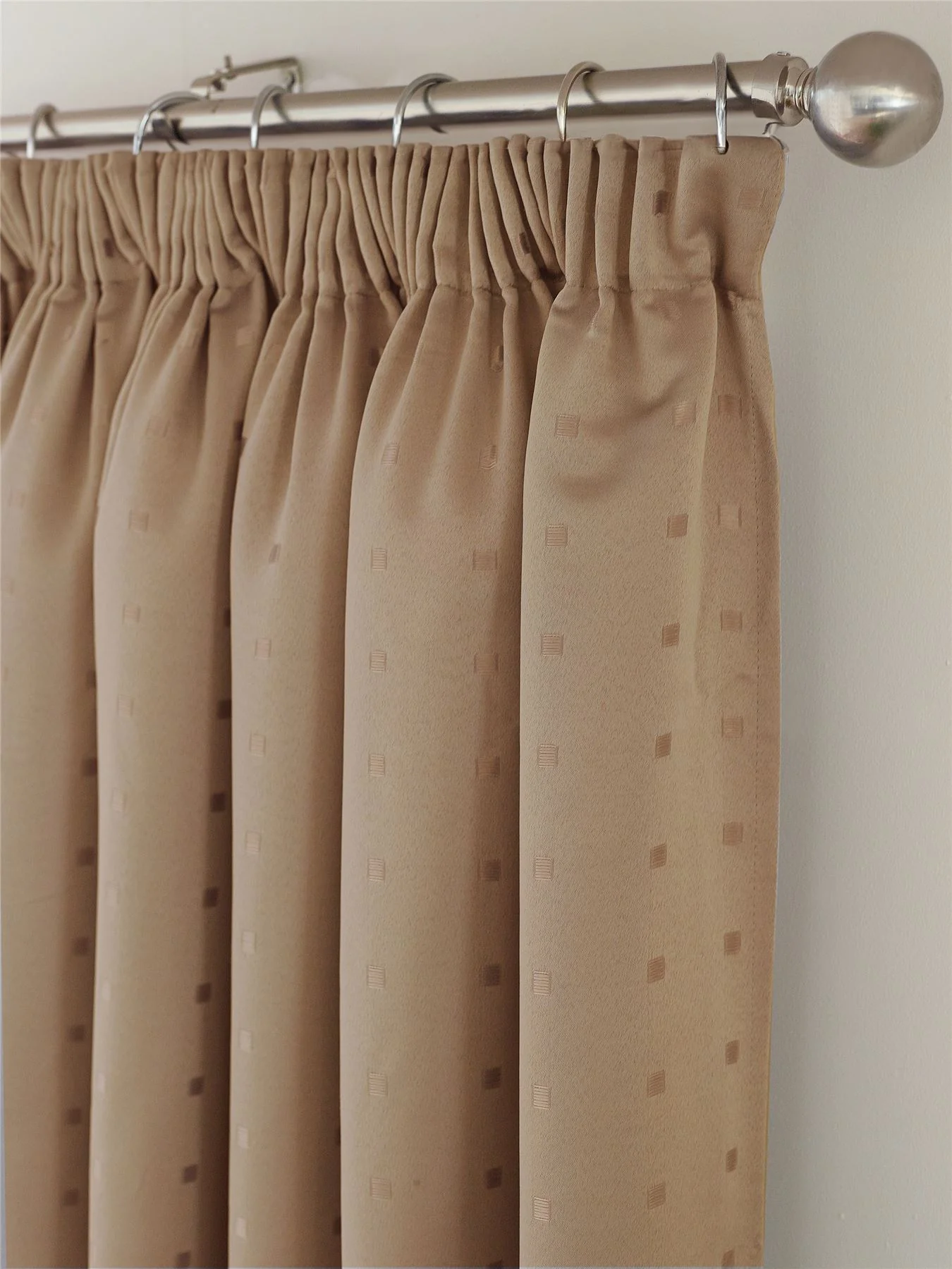 Madison Dobby Square Lined Pencil Pleat Taped Top Curtains - Image 4