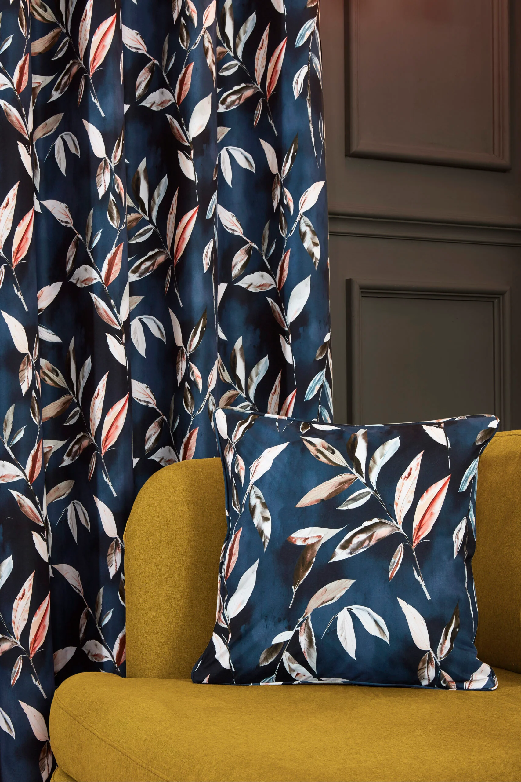 MADRID NAVY EYELET CURTAINS - Image 5