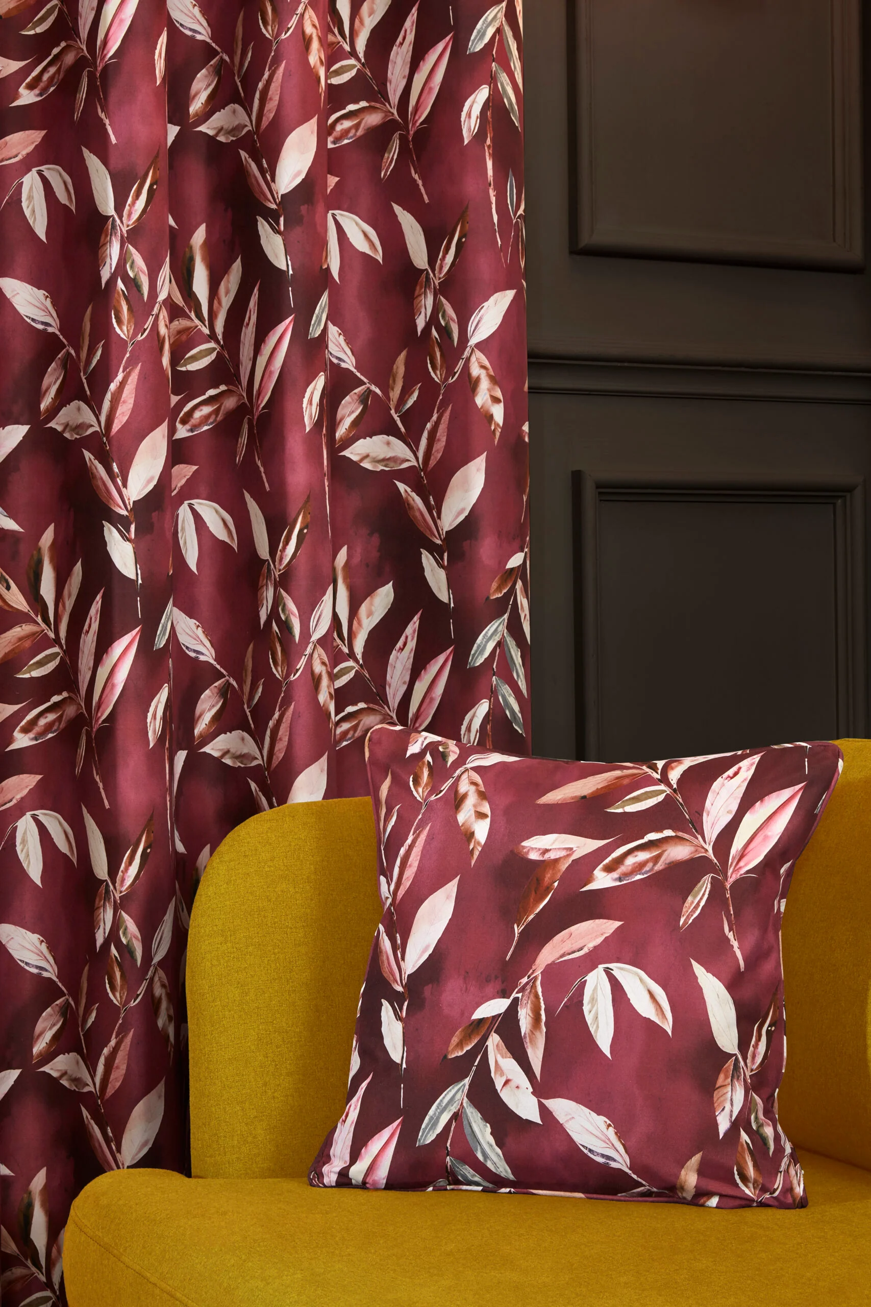 MADRID WINE EYELET CURTAINS - Image 5