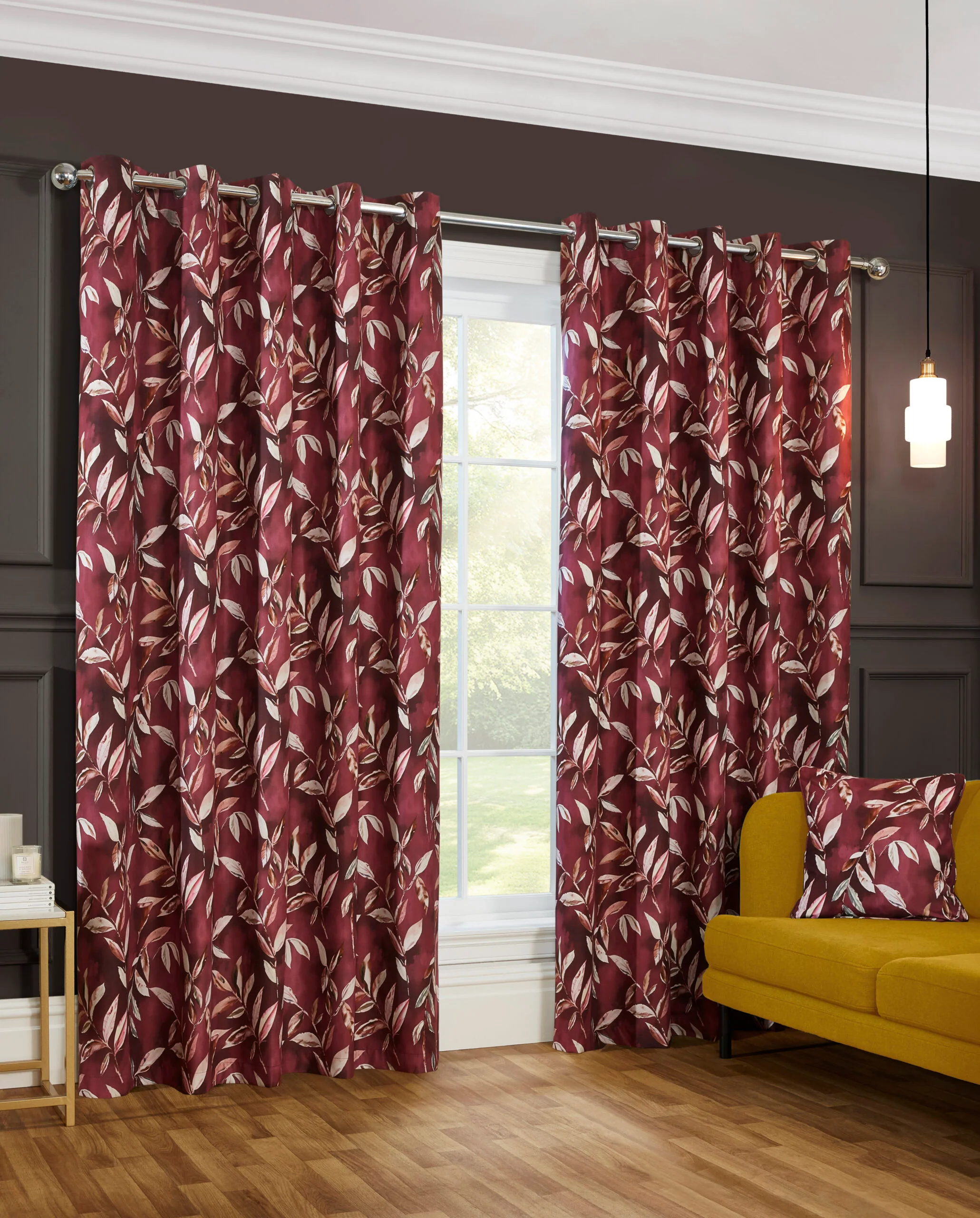 MADRID WINE POLYESTER FILLED RM CUSHION COVER - Image 2
