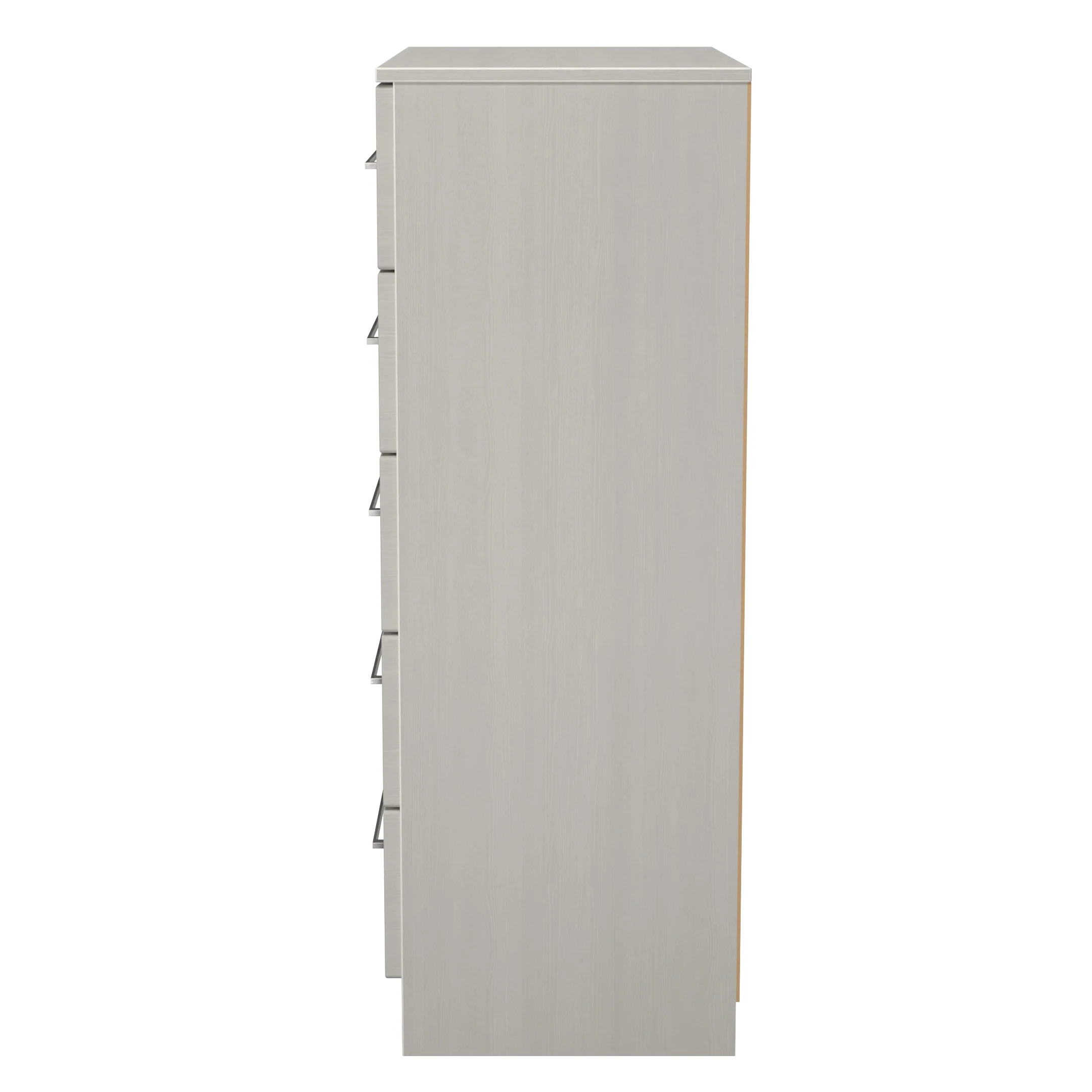 Malton Ready Assembled 5 Drawer Chest in Grey Ash - Image 3