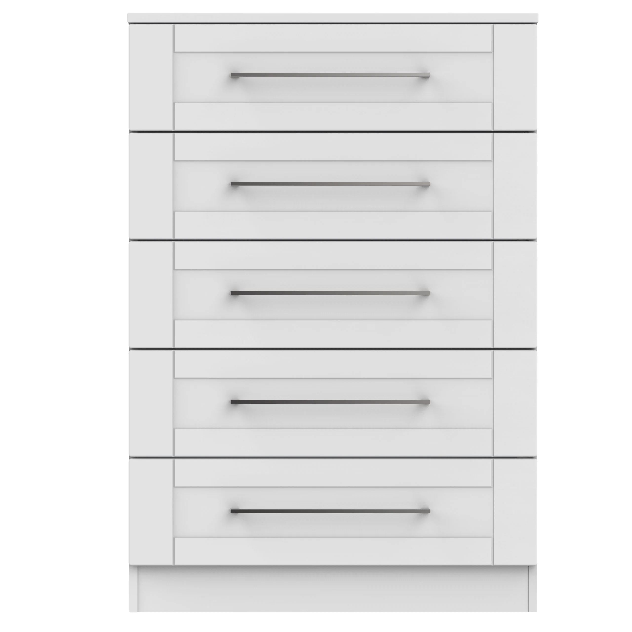 Malton Ready Assembled 5 Drawer Chest in Grey Ash - Image 8