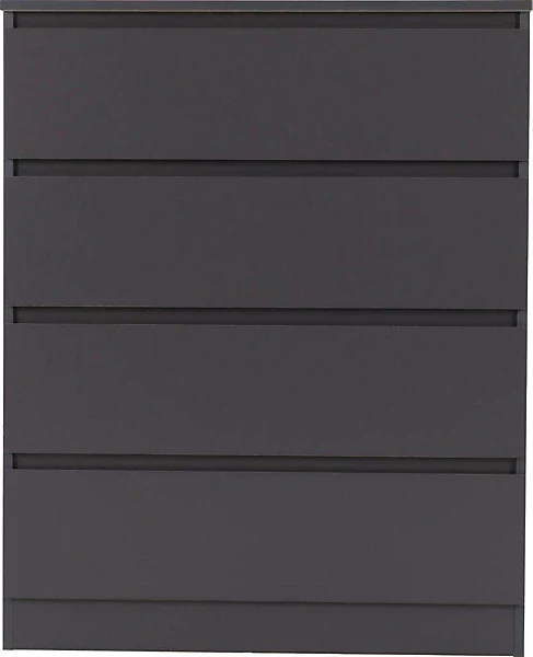 MALVERN 4 DRAWER CHEST - GREY - GREY - Image 2