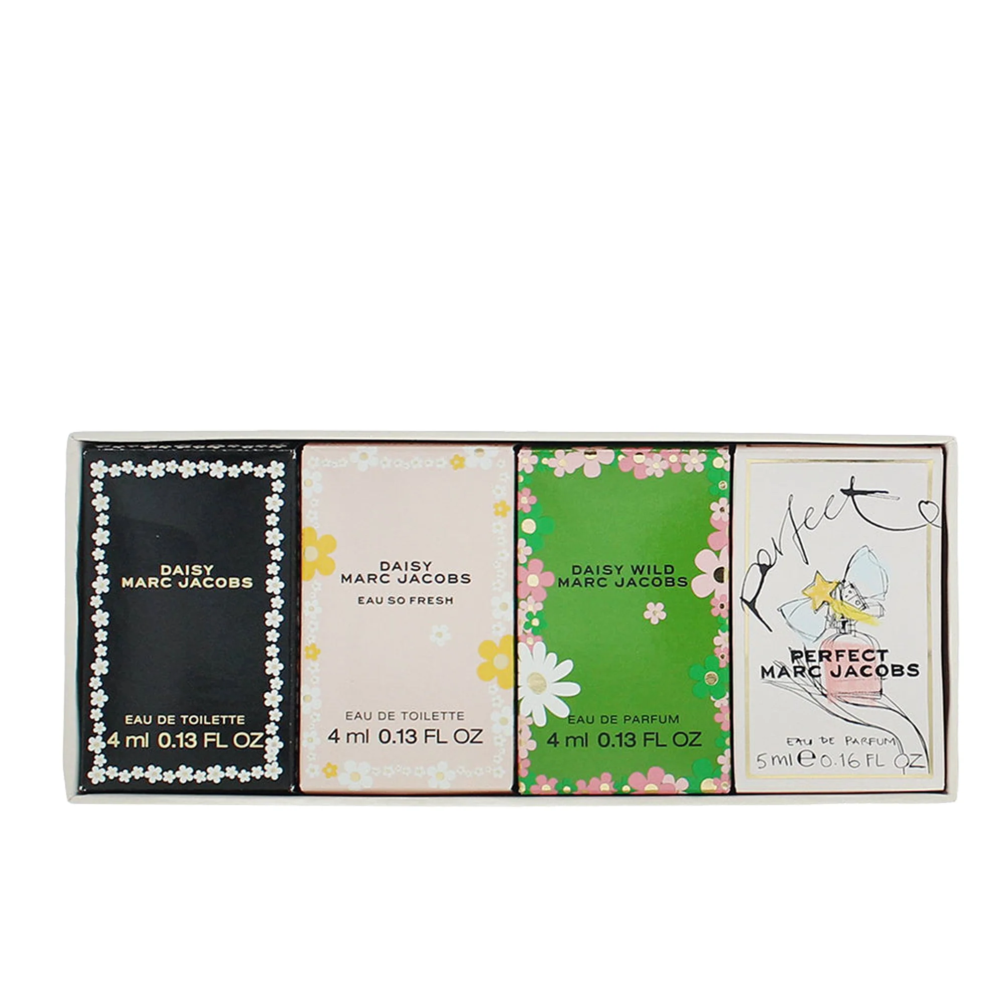 Marc Jacobs 4 Piece Gift Set: Daisy Wild EDP 4ml - Perfect EDP 5ml - Eau So Fresh EDT 4ml - Daisy EDT 4ml - Image 8